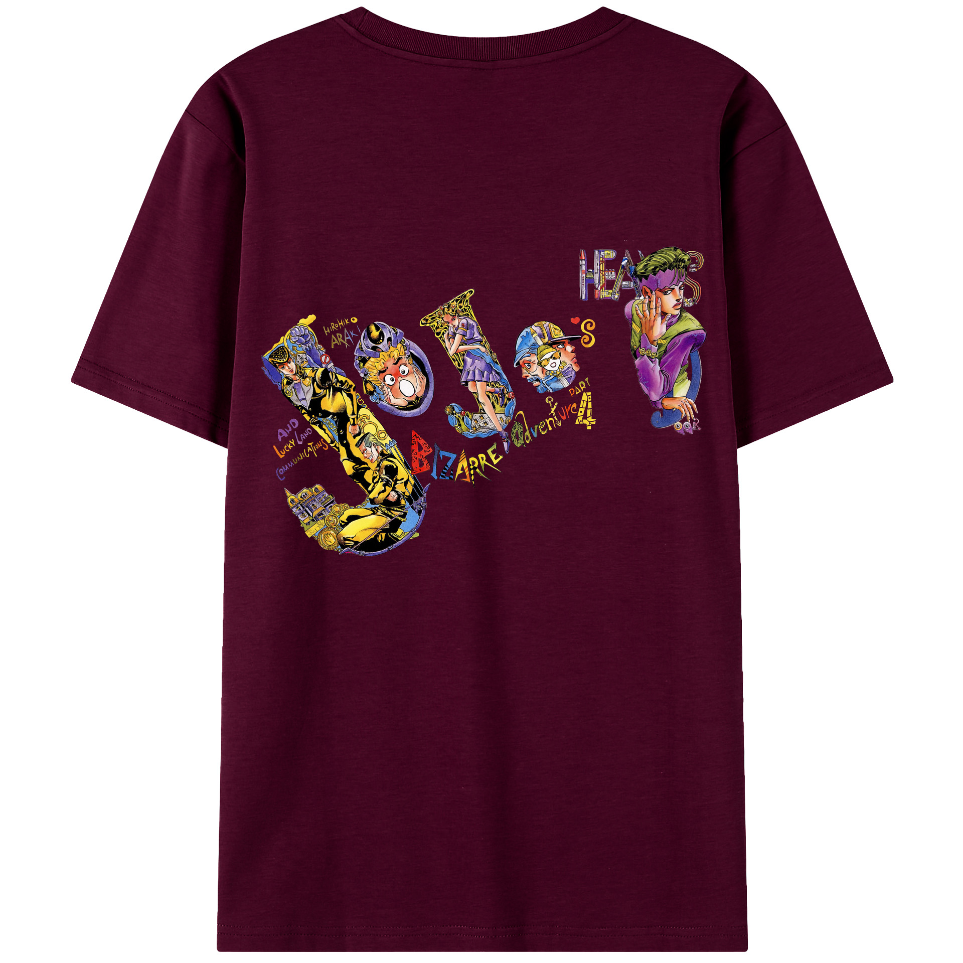 （画像用） ジョジョの奇妙な冒険 JoJo's Bizarre Adventure レディース半袖Tシャツ(バックプリント)